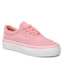 Tenisówki Big Star Shoes. Czerwone trampki BIG STAR SHOES, bez wzorów, bez zapięcia. Za 109.99 zł.
