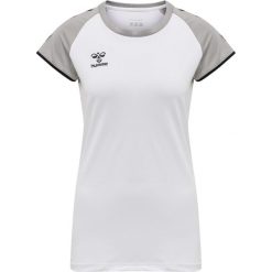 Koszulka damska Hummel hmlhmlCORE volley stretch. Białe bluzki Hummel, m, bez wzorów, sportowe, bez kołnierzyka, bez ramiączek. Za 147.00 zł.