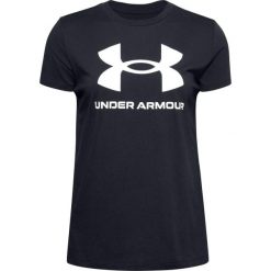 Koszulka damska Under Armour à manches courtes Sportstyle Graphic. Białe bluzki Under Armour, l, bez wzorów, sportowe, bez kołnierzyka, bez ramiączek. Za 172.00 zł.