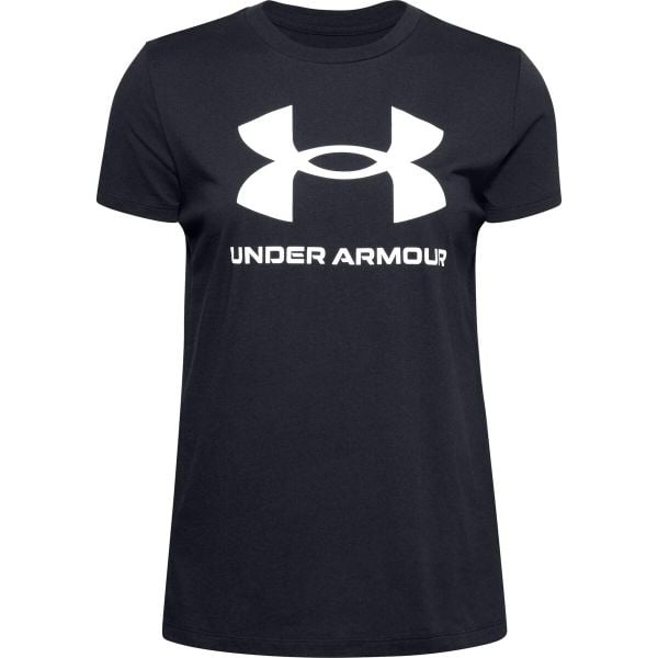 Koszulka damska Under Armour à manches courtes Sportstyle Graphic. Białe bluzki Under Armour, xl, bez wzorów, sportowe, bez kołnierzyka, bez ramiączek. Za 209.00 zł.