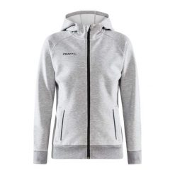 Damska bluza z kapturem Craft core soul hood. Szare bluzy Craft, xs, bez wzorów, z bawełny, z kapturem. Za 335.10 zł.