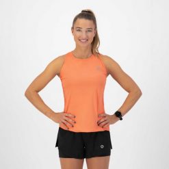 Damski tank top Rogelli Core. Brązowe topy Rogelli, bez wzorów, bez kołnierzyka, bez ramiączek. Za 172.50 zł.