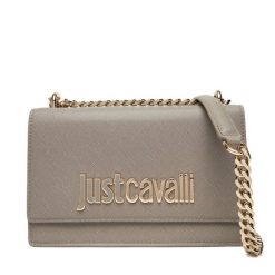 Torebka Just Cavalli. Szare torebki klasyczne Just Cavalli, bez wzorów, bez dodatków. Za 799.99 zł.