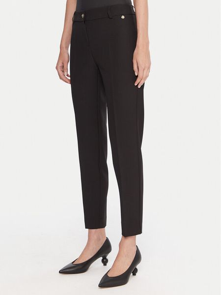 Maryley Spodnie materiałowe 25IB52Z/M17/43NE Czarny Regular Fit. Czarne spodnie materiałowe Maryley, l, bez wzorów, z materiału. Za 259.99 zł.