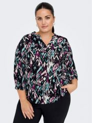 ONLY Carmakoma Bluzka Alona 15302035 Czarny Regular Fit. Czarne bluzki Only Carmakoma, bez wzorów, z syntetyku, bez kołnierzyka, bez ramiączek. Za 99.99 zł.