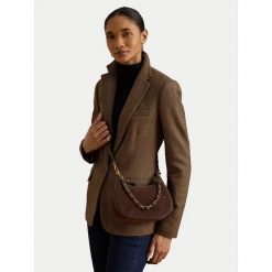 Torebka LAUREN RALPH LAUREN. Brązowe torebki klasyczne Lauren Ralph Lauren, bez wzorów, bez dodatków. Za 1,599.00 zł.