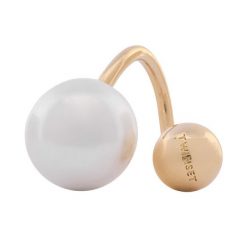 Pierścionek TWINSET. Żółte pierścionki Twinset, złote. Za 419.99 zł.