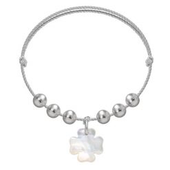 Bransoletka Pearl Felicity na srebrnym sznurku premium. Szare bransoletki Lilou, z perłą, srebrne. Za 184.00 zł.