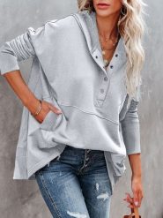 Milan Kiss Bluza w kolorze szarym rozmiar: M. Szare bluzy Milan Kiss, m, bez wzorów, z bawełny, z kapturem. Za 165.99 zł.