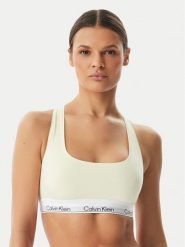 Calvin Klein Underwear Biustonosz top LV00QF8493 Kremowy. Białe biustonosze Calvin Klein Underwear, s, bez wzorów, z bawełny, bez kołnierzyka, bez ramiączek. Za 149.99 zł.