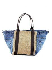 Marlon Torebka w kolorze czarno-niebieskim - 58 x 32 x 28 cm rozmiar: onesize. Niebieskie torebki klasyczne Marlon, bez wzorów, z materiału, bez dodatków. Za 294.97 zł.
