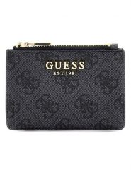 Guess Etui w kolorze antracytowym na karty - 11 x 7,5 x 1 cm rozmiar: onesize. Czarne portfele Guess, z aplikacjami. Za 139.95 zł.
