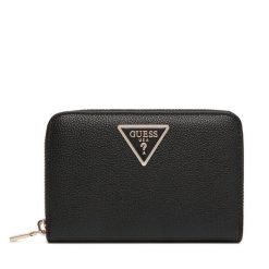 Duży Portfel Damski Guess. Czarne portfele Guess, z aplikacjami. Za 269.99 zł.