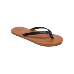 Sandały dla Kobiety JYLL Czarny. Czarne sandały Roxy, bez wzorów, z gumy, sportowe, bez obcasa, bez zapięcia. Za 119.99 zł.