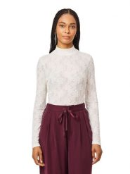 Scotch & Soda Koszulka w kolorze białym rozmiar: L. Białe bluzki Scotch & Soda, l, bez wzorów, z koronki, bez kołnierzyka, bez ramiączek. Za 149.95 zł.