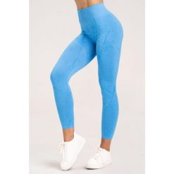 Legginsy fitness damskie Gym Glamour marble. Niebieskie legginsy GYM GLAMOUR, l, bez wzorów. Za 159.99 zł.