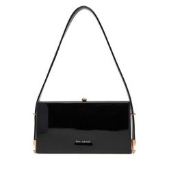 Torebka Eva Minge. Czarne torebki klasyczne Eva Minge, bez wzorów, bez dodatków. Za 199.99 zł.
