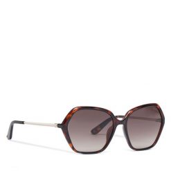 Okulary przeciwsłoneczne Guess. Brązowe okulary przeciwsłoneczne Guess, z aplikacjami. Za 299.99 zł.