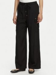 Liu Jo Beachwear Spodnie materiałowe VA6034 T2920 Czarny Relaxed Fit. Czarne spodnie materiałowe Liu Jo Beachwear, s, bez wzorów, z materiału. Za 599.99 zł.