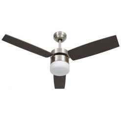 Wentylator sufitowy z lampą i pilotem, 108 cm, ciemnobrązowy. Nawilżacze powietrza Vida. W wyprzedaży za 577.00 zł.