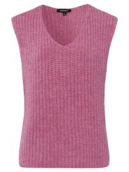 More & More Bezrękawnik w kolorze różowym rozmiar: 42. Różowe swetry More & More, bez wzorów, ze splotem, bez ramiączek. Za 82.83 zł.