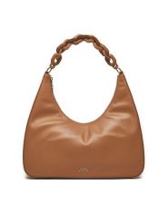 Tommy Hilfiger Torebka Soft Leather Hobo AW0AW16292 Brązowy. Brązowe torebki klasyczne TOMMY HILFIGER, bez wzorów, ze skóry, bez dodatków. Za 899.99 zł.