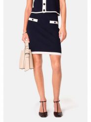 Rodier Spódnica w kolorze granatowym rozmiar: XL. Niebieskie spódnice Rodier, xl, bez wzorów, klasyczne, mini. Za 252.99 zł.