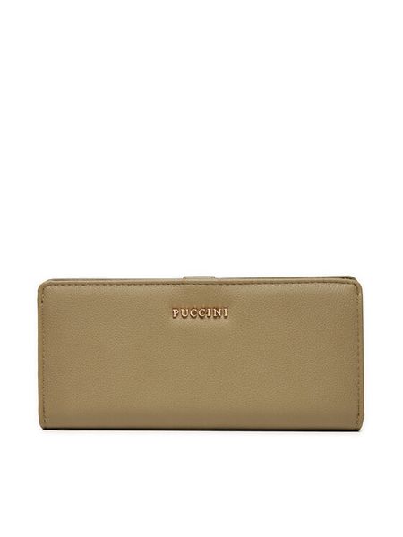 Puccini Portfel BLP837A Zielony. Zielone portfele Puccini, bez wzorów, ze skóry. Za 99.99 zł.