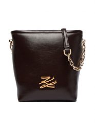 KARL LAGERFELD Torebka A4W30103 Brązowy. Brązowe listonoszki KARL LAGERFELD, bez wzorów, ze skóry, bez dodatków. Za 1,039.00 zł.
