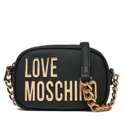 Torebka LOVE MOSCHINO. Czarne listonoszki Love Moschino, bez wzorów, bez dodatków. Za 419.99 zł.
