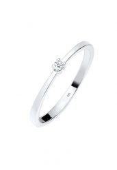 Elli DIAMONDS Damski zaręczynowy soliter diament (0.03 ct.) w srebrze 925 Sterling Silver Pierścionki 1 ct. Szare pierścionki Elli DIAMONDS, z diamentem, srebrne. Za 488.99 zł.