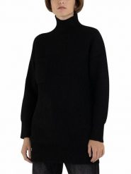 Replay Golf w kolorze czarnym rozmiar: L. Czarne golfy Replay, l, bez wzorów, z wełny, bez ramiączek. Za 257.31 zł.