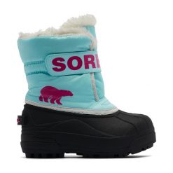 Śniegowce juniorskie Sorel Snow Commander. Niebieskie trapery i śniegowce Sorel. W wyprzedaży za 229.00 zł.