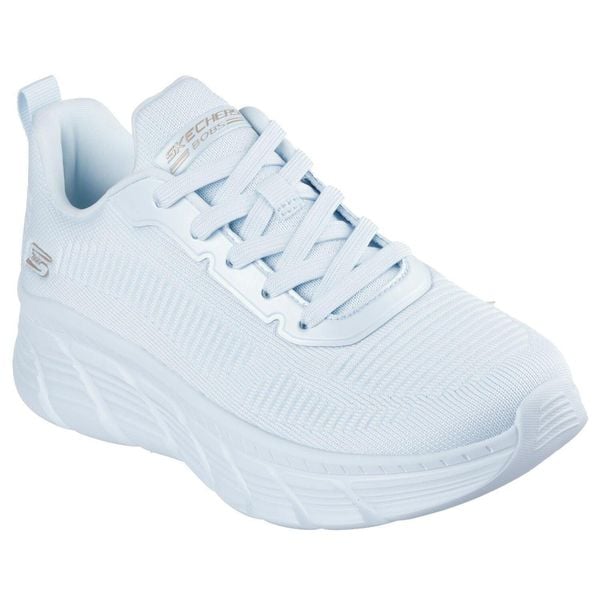 Buty sportowe damskie Skechers Bobs B Flex Hi Fly. Niebieskie obuwie sportowe Skechers, z materiału, bez zapięcia. Za 390.00 zł.