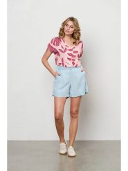 &Co Woman Bluzka "Viana" w kolorze jasnoróżowym rozmiar: S. Różowe bluzki &Co Woman, s, bez wzorów, z wiskozy, klasyczne, bez kołnierzyka, bez ramiączek. Za 105.63 zł.