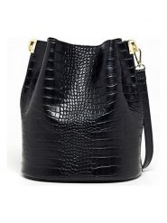 Maison héritage PARIS Skórzana torebka "Bruna" w kolorze czarnym - 23 x 26,5 x 16 cm rozmiar: onesize. Czarne torby na ramię Maison héritage PARIS, bez wzorów, z materiału, na ramię, bez dodatków. Za 304.99 zł.