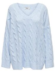 ONLY Sweter w kolorze błękitnym rozmiar: L. Niebieskie swetry Only, l, bez wzorów, bez ramiączek. Za 118.84 zł.