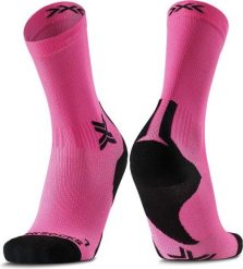 Skarpety unisex X-Socks RUN DISCOVER CREW FLUO PINK/X BLACK P140. Czerwone skarpety X Socks, bez wzorów. Za 94.99 zł.