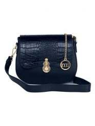 Mia Tomazzi Skórzana torebka "Barbavara" w kolorze granatowym - 23 x 20 x 7 cm rozmiar: onesize. Niebieskie torby na ramię Mia Tomazzi, bez wzorów, z materiału, na ramię, bez dodatków. Za 295.99 zł.