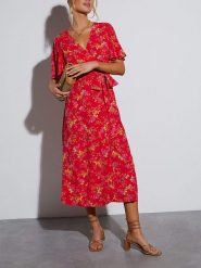 LA Angels Sukienka w kolorze czerwonym rozmiar: XL. Czerwone sukienki LA Angels, na imprezę, xl, bez wzorów, bez kołnierzyka, bez ramiączek, maxi. Za 152.99 zł.