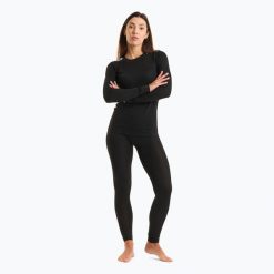 Komplet bielizny termoaktywnej damskiej Helly Hansen HH Comfort Light. Czarne bielizna sportowa Helly Hansen, bez wzorów. Za 358.35 zł.