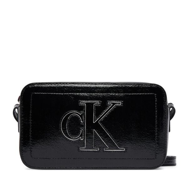 Torebka Calvin Klein. Czarne listonoszki Calvin Klein, bez wzorów, bez dodatków. Za 329.99 zł.
