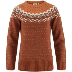 Sweter damski Fjallraven Ovik Knit Sweater. Brązowe swetry Fjällräven, l, bez wzorów, bez ramiączek. Za 707.99 zł.