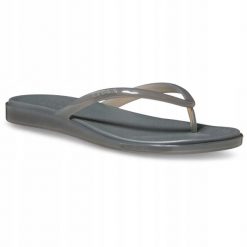 Japonki Dla Dorosłych Crocs Miami Jelly Round Toe Flip. Czerwone klapki Crocs, bez wzorów, z materiału, bez obcasa. Za 169.99 zł.