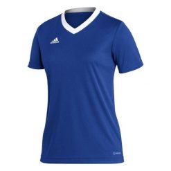 Koszulka piłkarska damska Adidas Entrada 22 Jersey. Niebieskie bluzki Adidas, xs, bez wzorów, z jersey, sportowe, bez kołnierzyka, bez ramiączek. Za 65.00 zł.