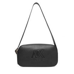 Torebka Armani Exchange. Czarne torebki klasyczne Armani Exchange, bez wzorów, bez dodatków. Za 489.99 zł.