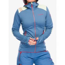 Bluza z kapturem damska La Sportiva Lucendro Thermal Hoody. Niebieskie bluzy La Sportiva, m, bez wzorów, z kapturem. Za 713.99 zł.