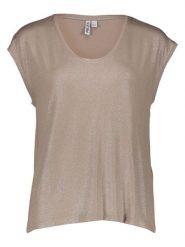 Pieces Koszulka w kolorze beżowym rozmiar: XL. Brązowe bluzki Pieces, xl, bez wzorów, bez kołnierzyka, bez ramiączek. Za 48.73 zł.