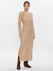 Herskind Sukienka codzienna Kennedy 4740921 Beżowy Slim Fit. Brązowe sukienki Herskind, na co dzień, s, bez wzorów, z bawełny, bez kołnierzyka, bez ramiączek, proste. Za 669.99 zł.