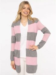 Zwillingsherz Kaszmirowy kardigan w kolorze jasnoróżowo-szarym rozmiar: L. Różowe kardigany Zwillingsherz, l, bez wzorów, z kaszmiru. Za 380.34 zł.